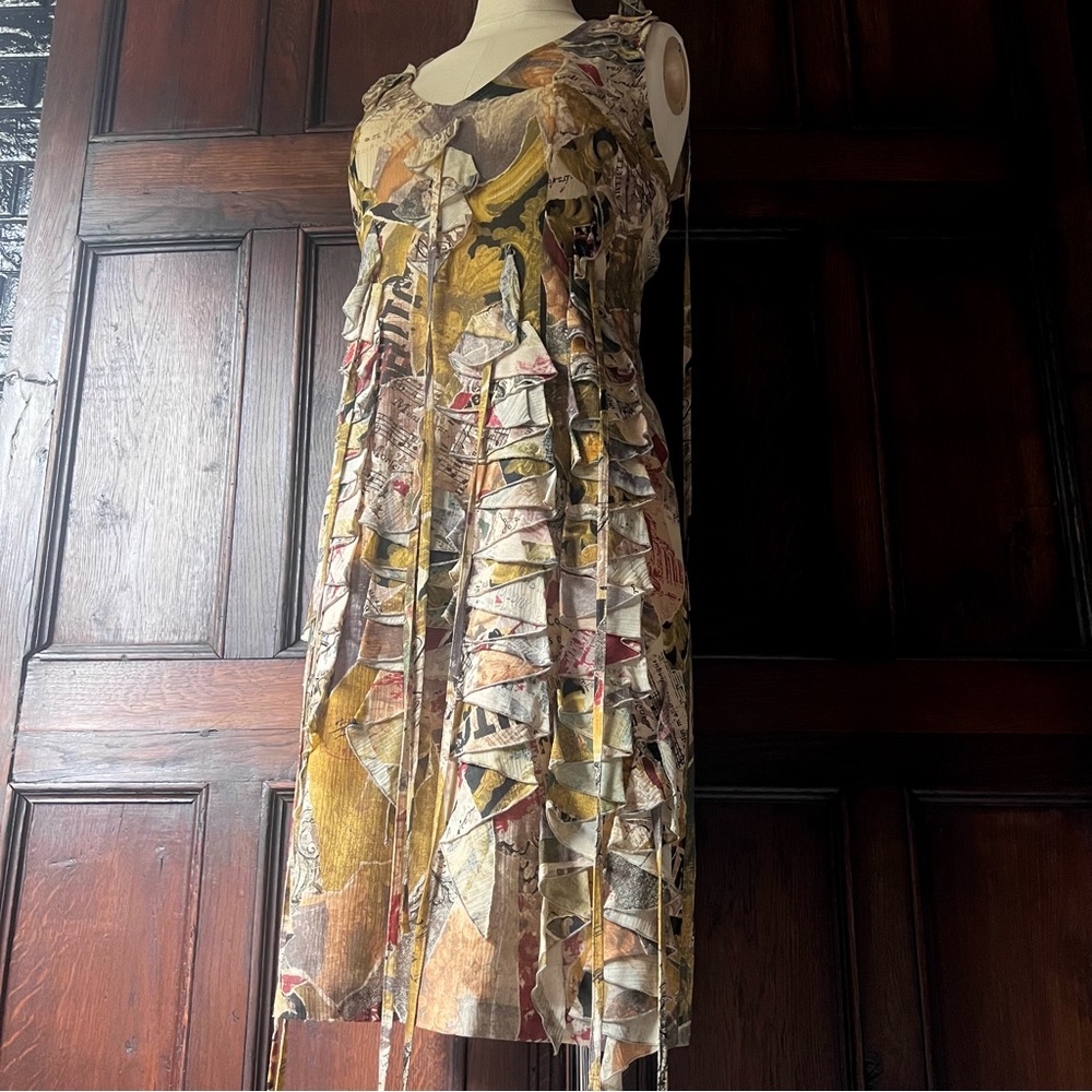 Moschino Jeans Size 1 Mozart Musical Ruffle Dress